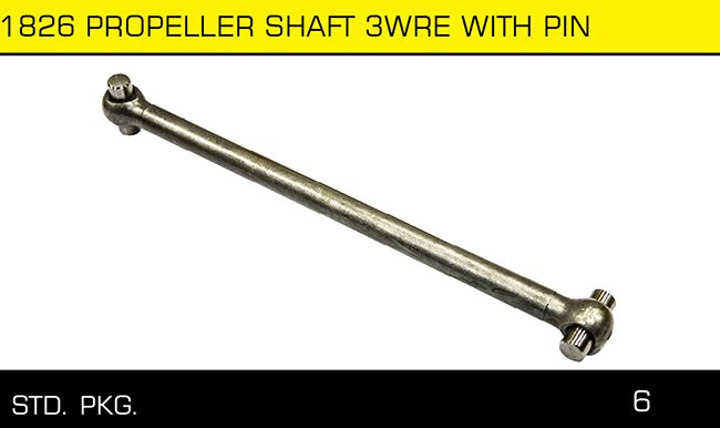1826 PROPELLER SHAFT 3WRE WITH PIN 1826 PROPELLER SHAFT 3WRE WITH PIN